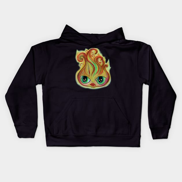 Blaze: The Girl is on Fire Kids Hoodie by 1Redbublppasswo